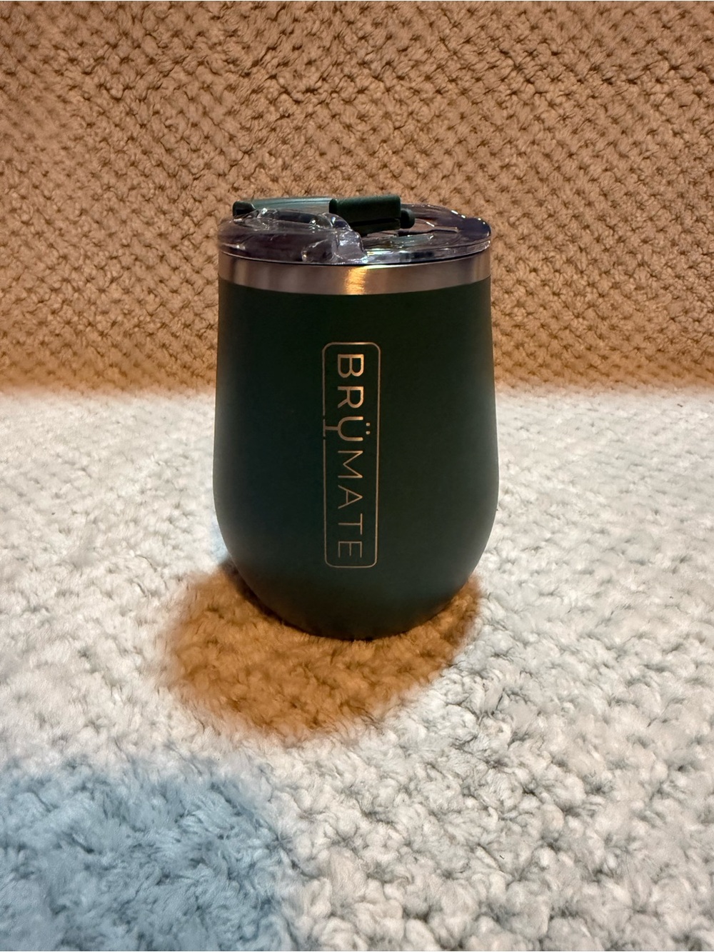 BrüMate Insulated Tumbler - Forest Green with Silver Trim 12oz